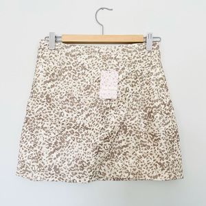 Free People NWT Faux Leather Mini Skirt